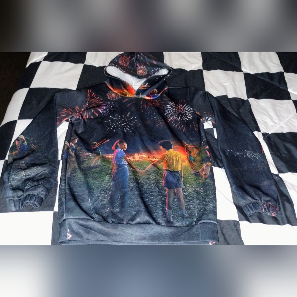 Stranger Things Kids Hoodie Size Med- 10 EUC